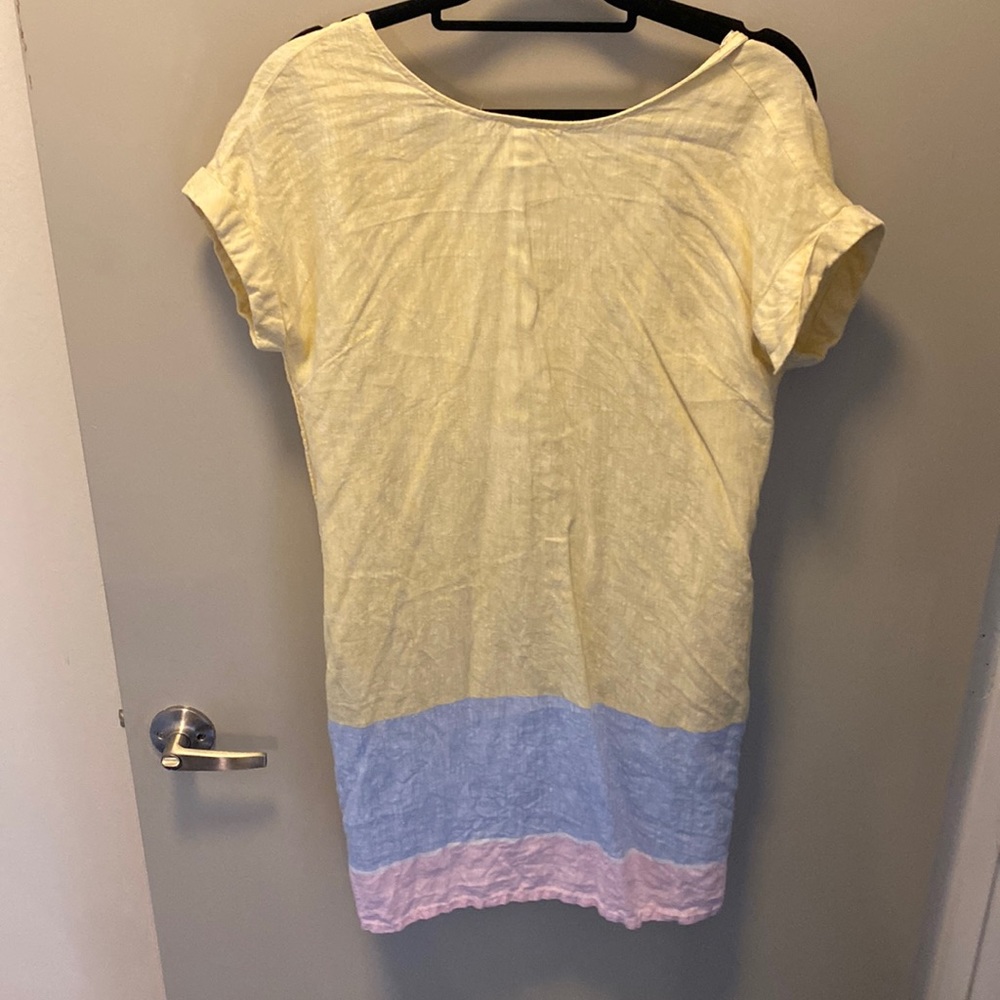 Button down back spring dress